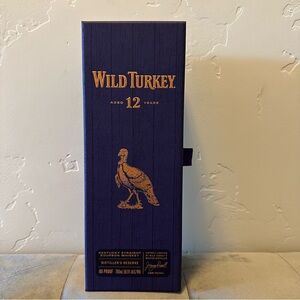 Collectors Wild Turkey 12 Year Bottle and Presentation Box